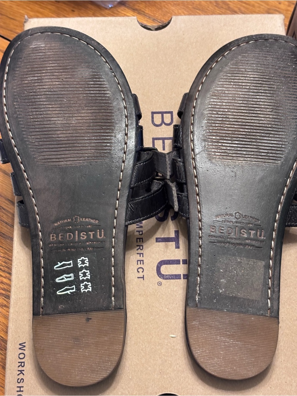 BED|STU Hilda Sandals in Graphite - Picture 3 of 3